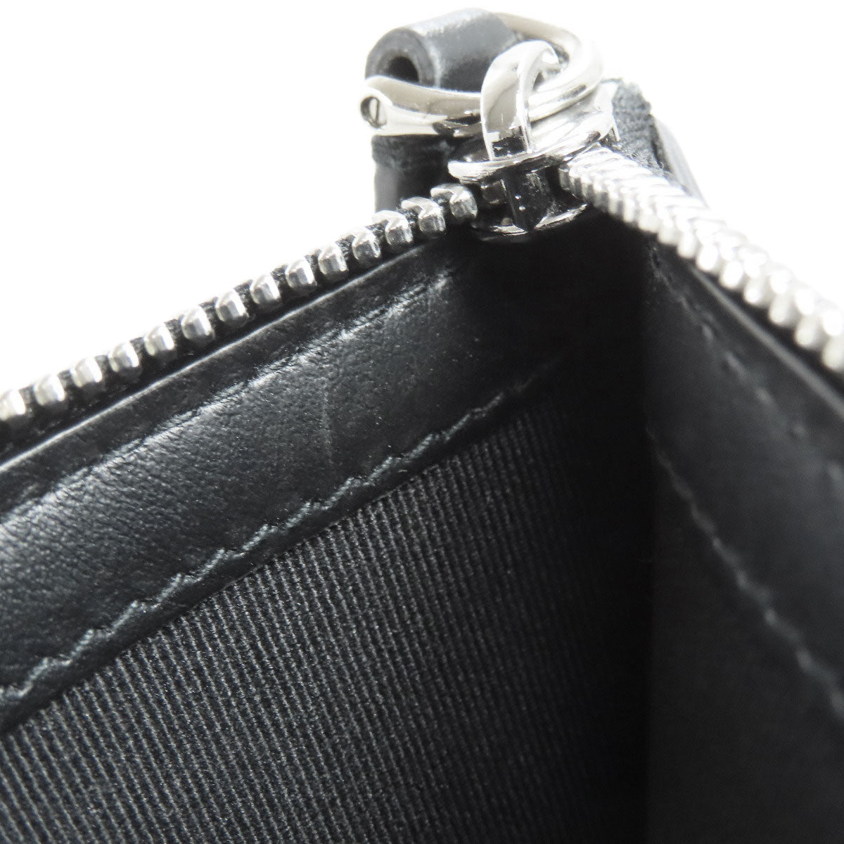 BURBERRY Coin case leather black Card Case