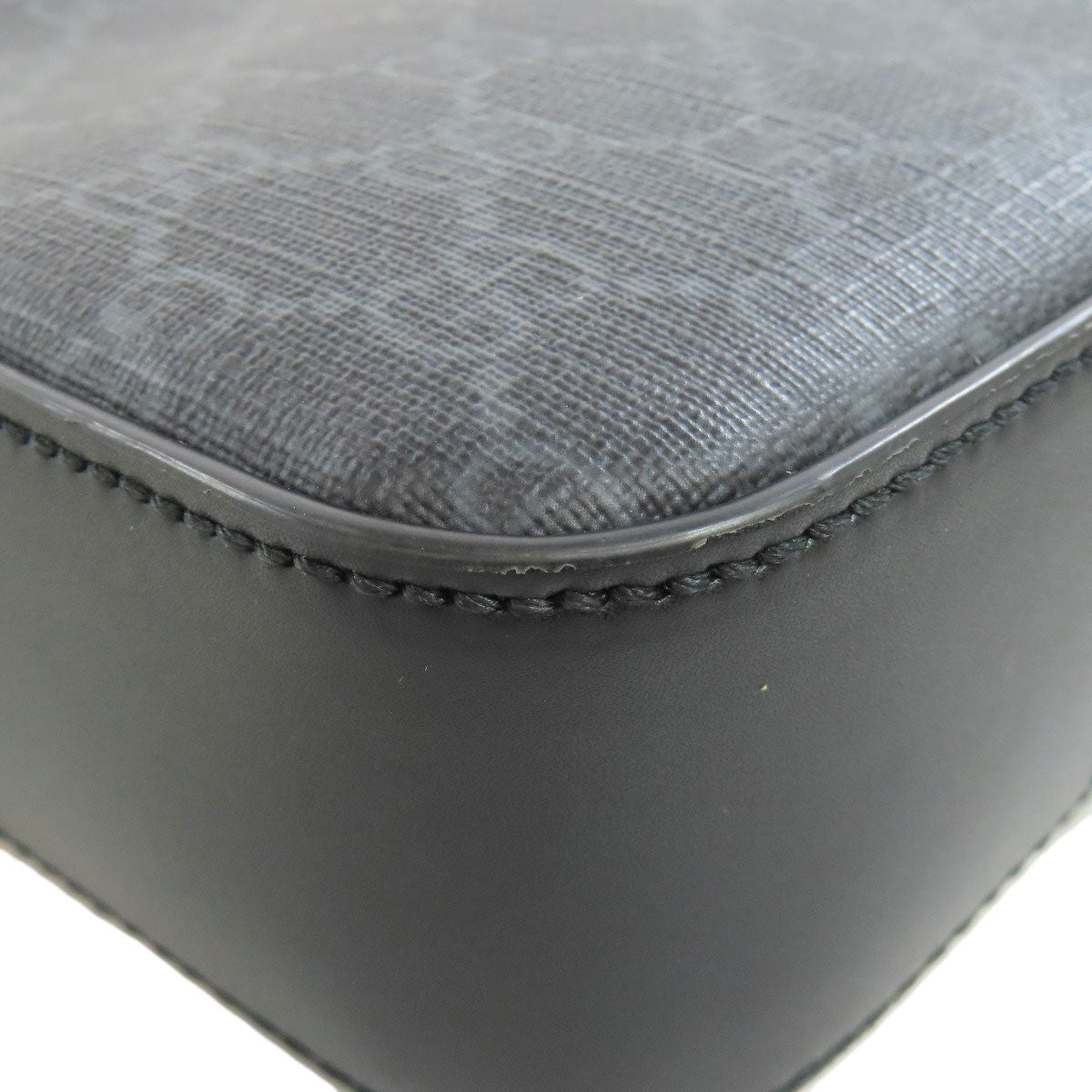 GUCCI Shoulder Bag 682357 PVC black GG Supreme