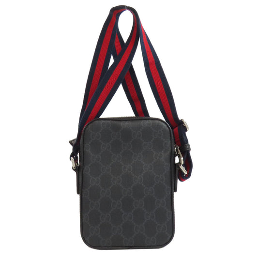 GUCCI Shoulder Bag 682357 PVC black GG Supreme