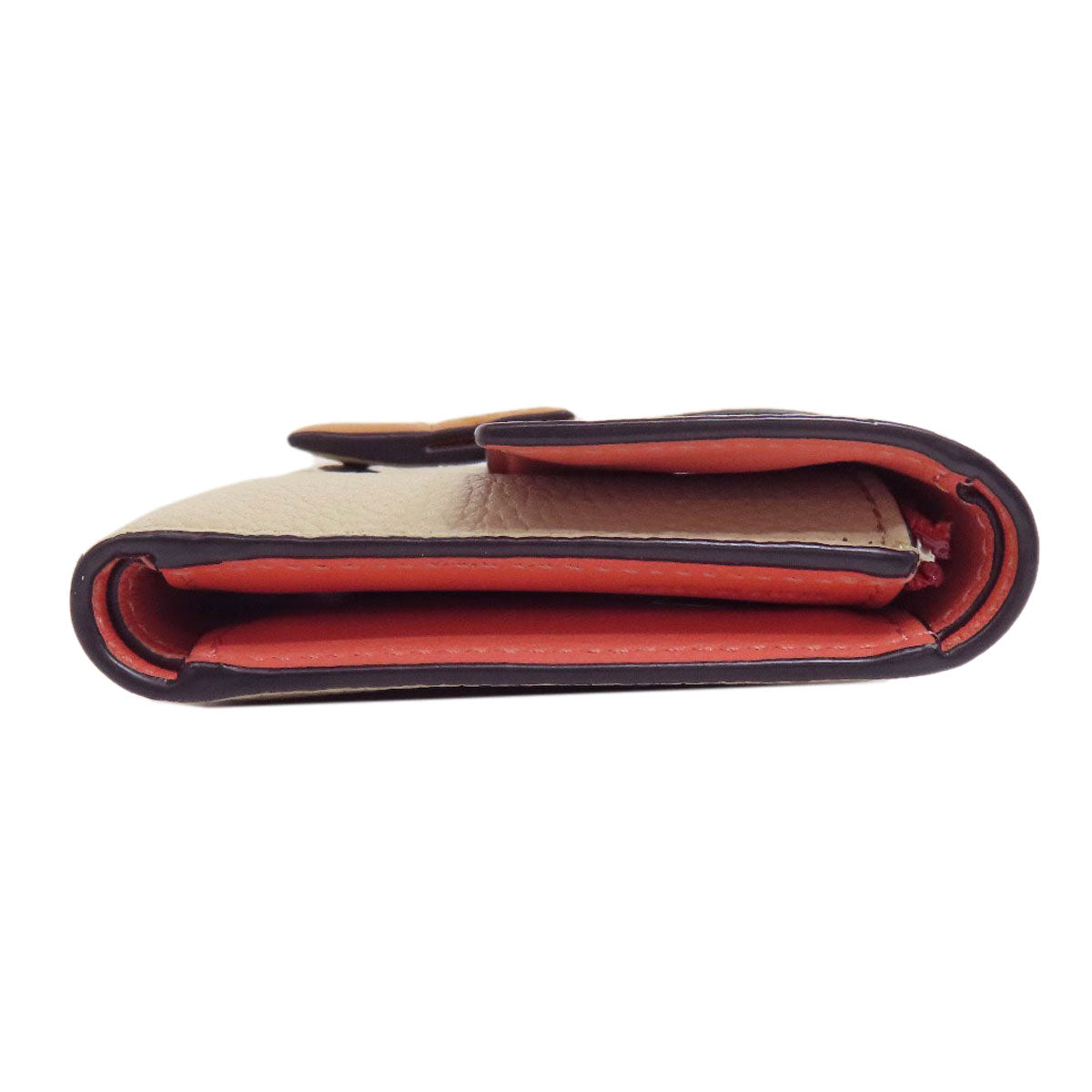 LOEWE Bifold Wallet Calfskin beige Bar Tikal Wallet Small