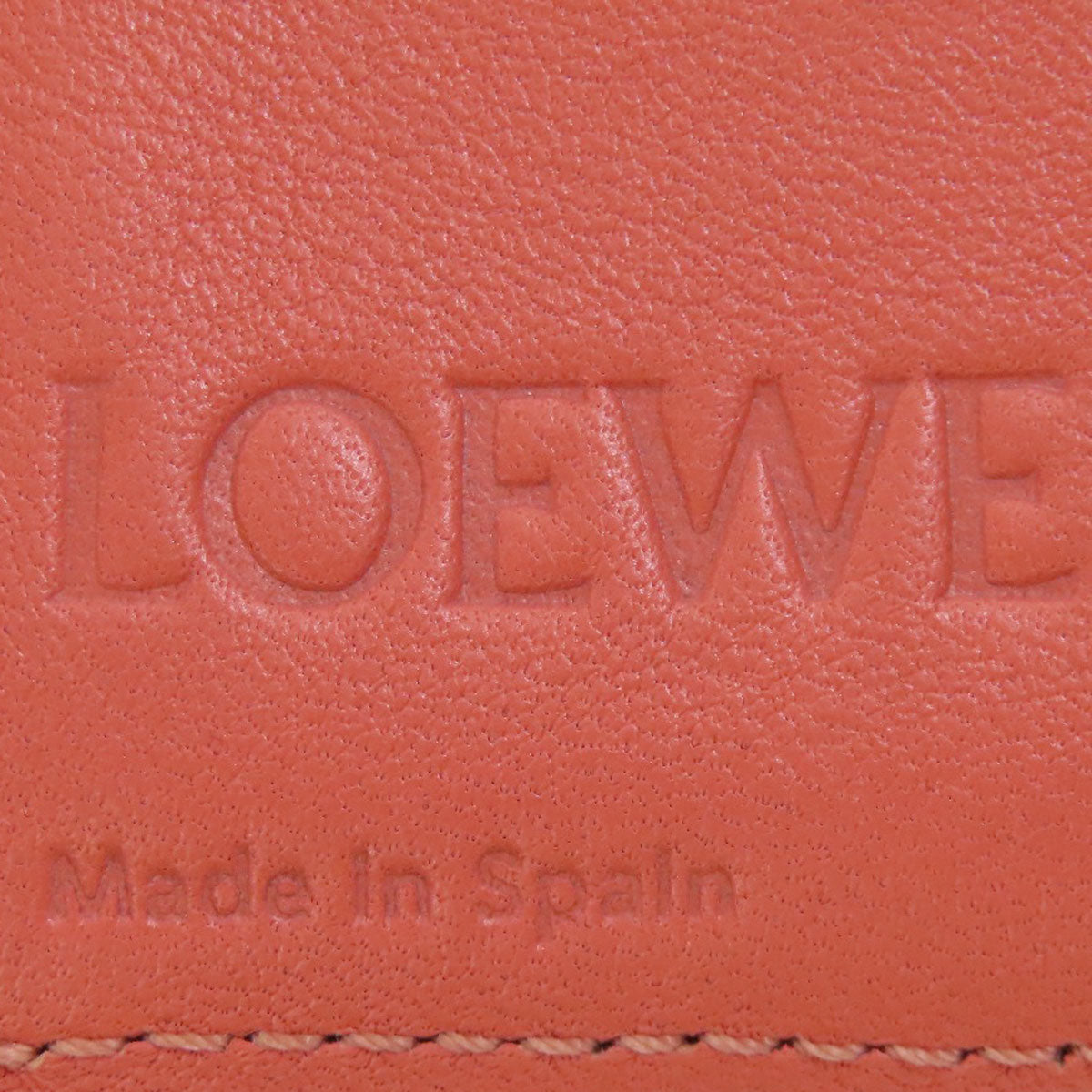 LOEWE Bifold Wallet Calfskin beige Bar Tikal Wallet Small