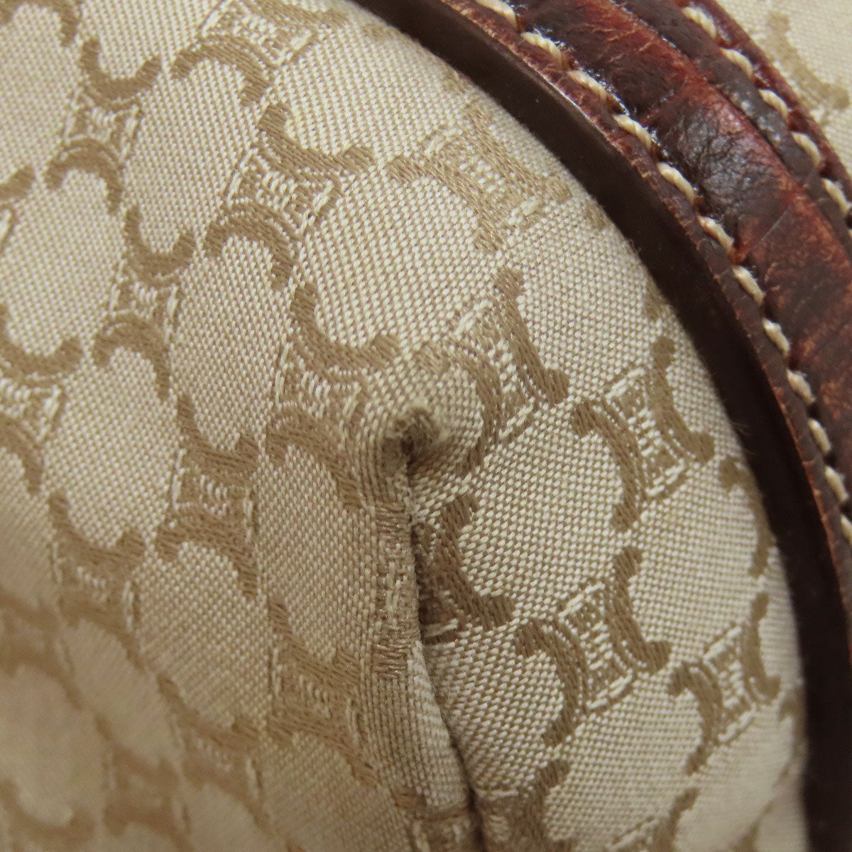 CELINE Tote Bag canvas Brown Macadam