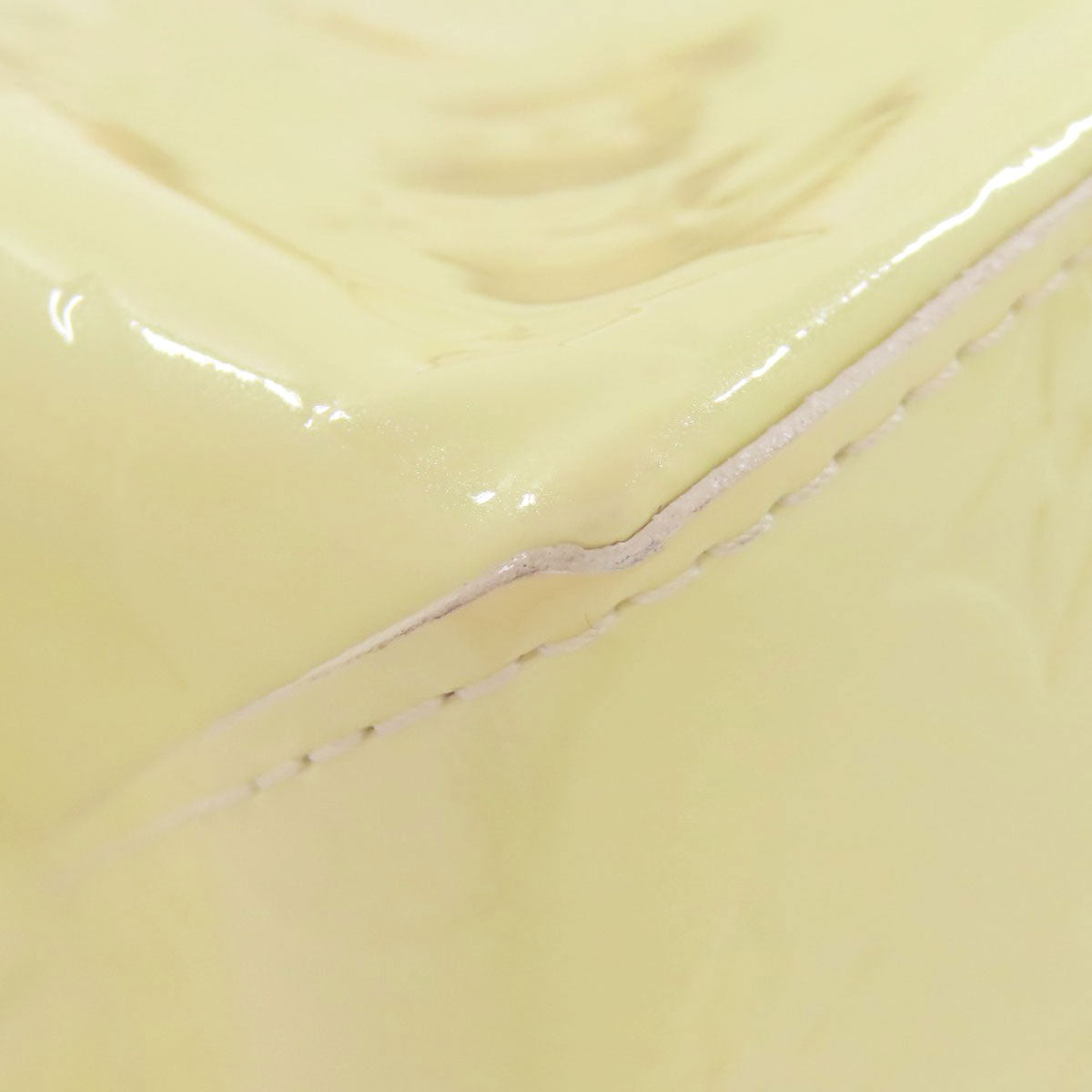 LOUIS VUITTON Handbag M91336 Vernis yellow Lead PM