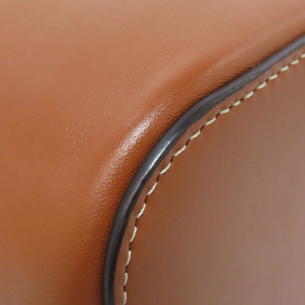 CELINE Shoulder Bag Calfskin Brown small box cuir triomphe