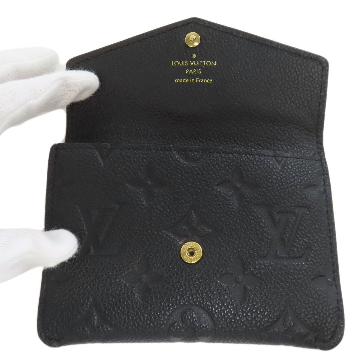 LOUIS VUITTON Coin case M60633 Ann Platt black Pochette cree