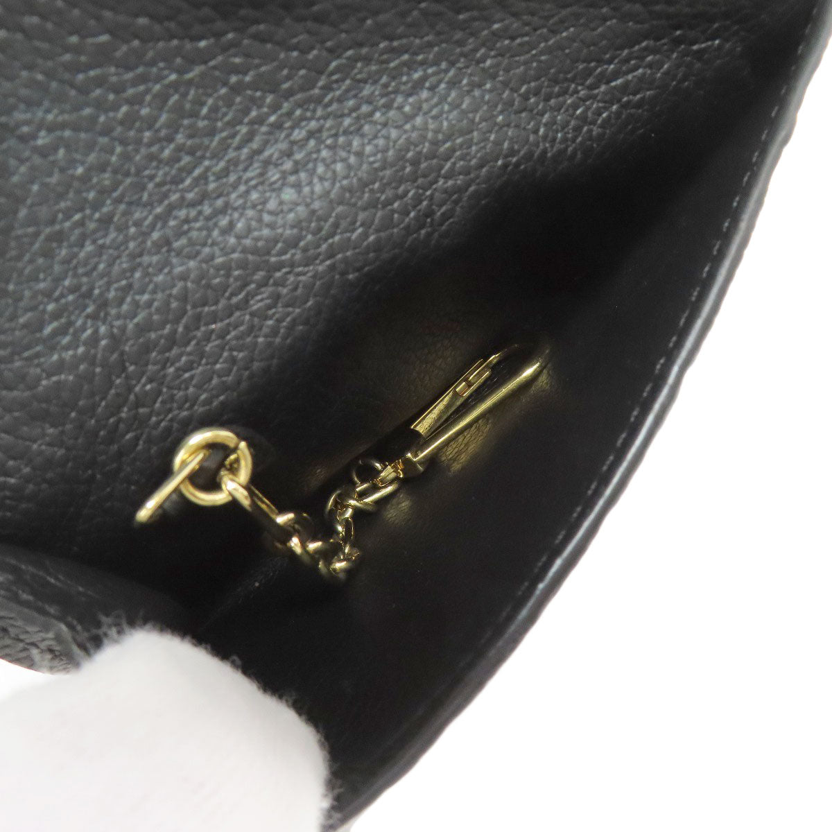 LOUIS VUITTON Coin case M60633 Ann Platt black Pochette cree