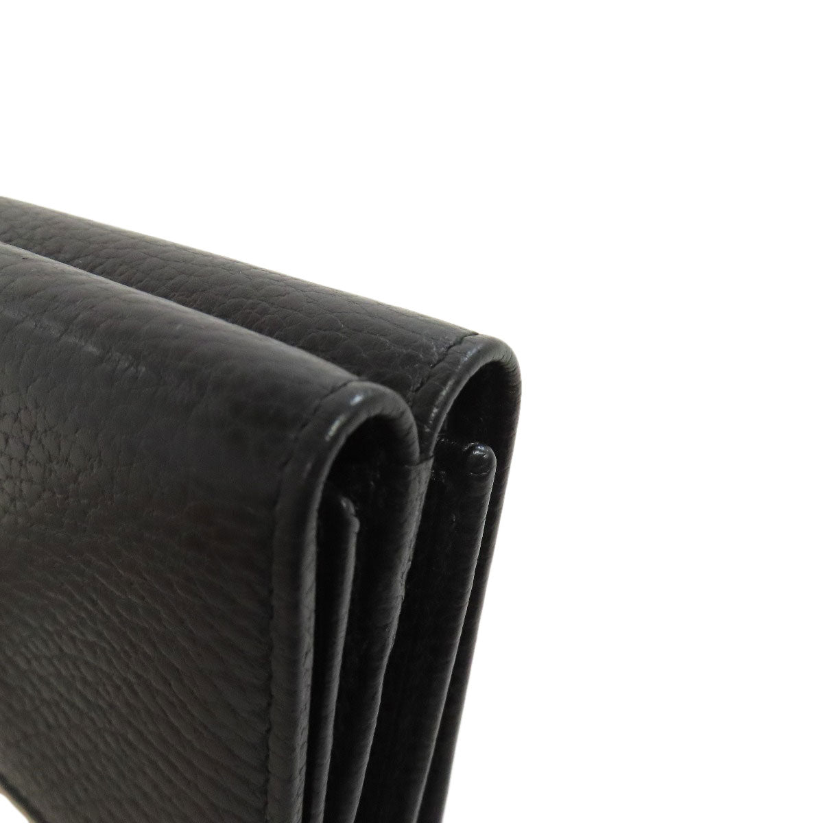 GUCCI Bifold Wallet 474746 Calfskin black Compact Wallet Double G