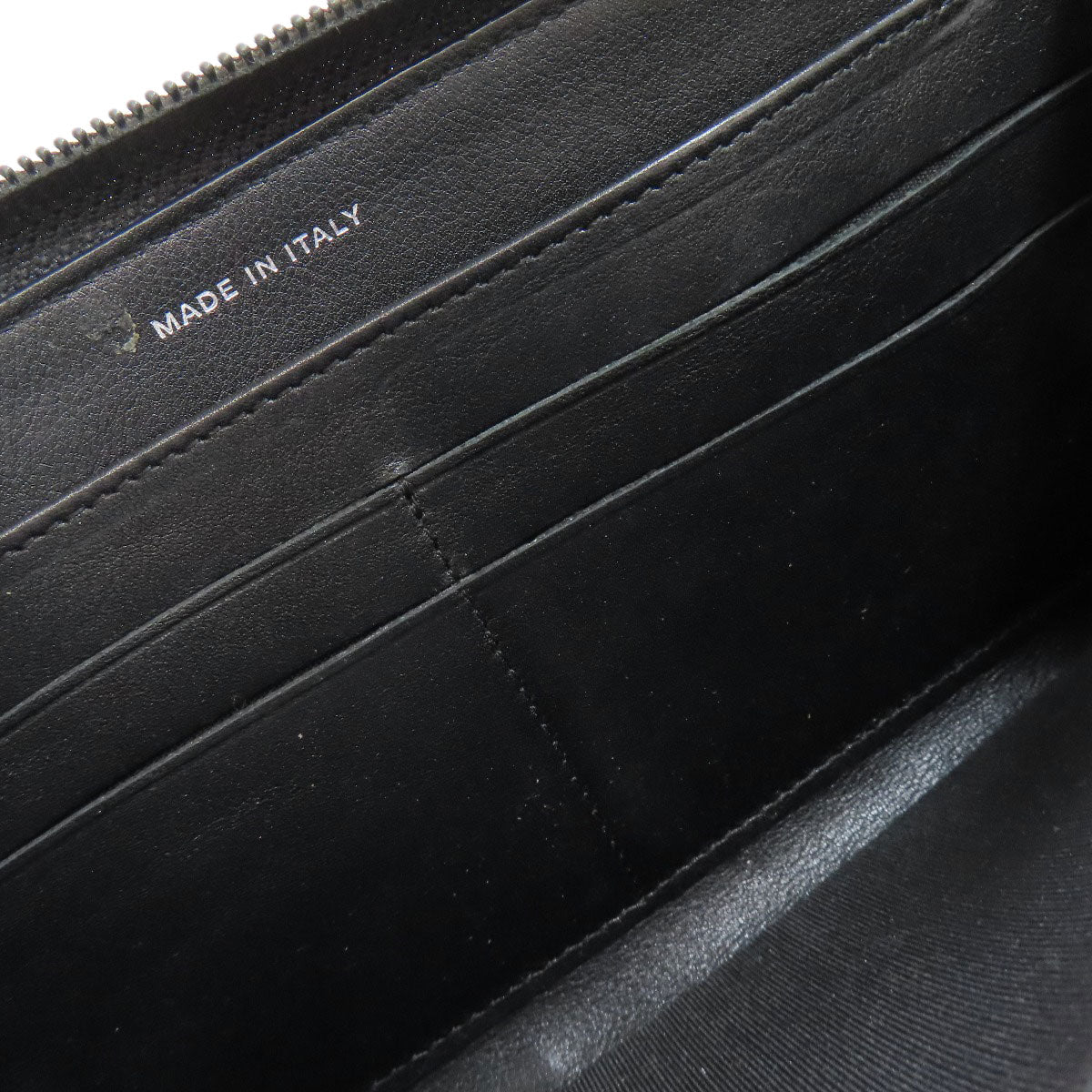 CHANEL Long Wallet Purse Grained Calfskin Skin black COCO Mark