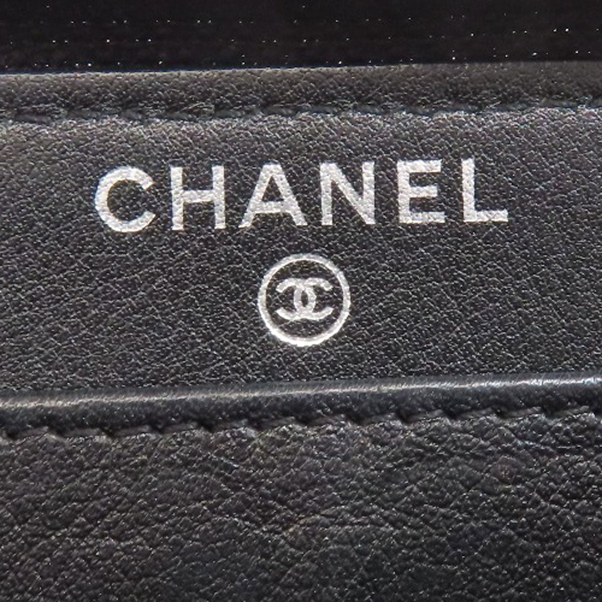 CHANEL Long Wallet Purse Grained Calfskin Skin black COCO Mark