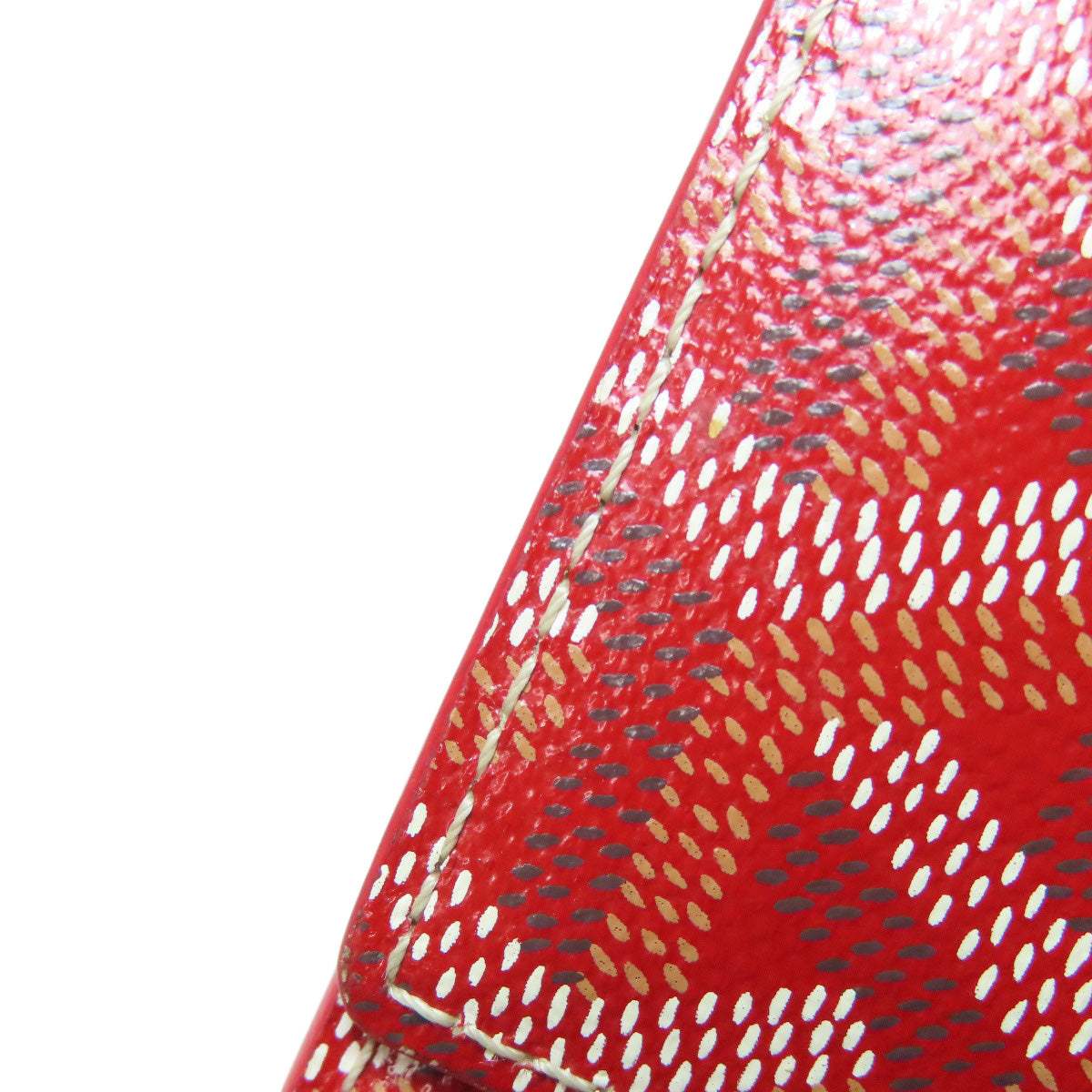 GOYARD Long Wallet Purse Coated canvas Red Varenne