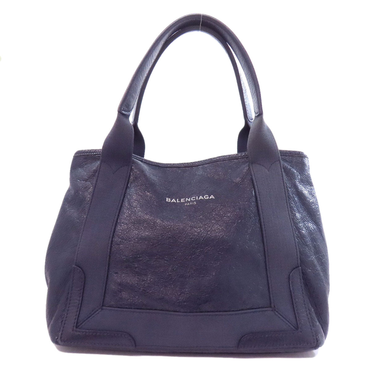 BALENCIAGA Handbag 339933 Calfskin Navy Navy kabas