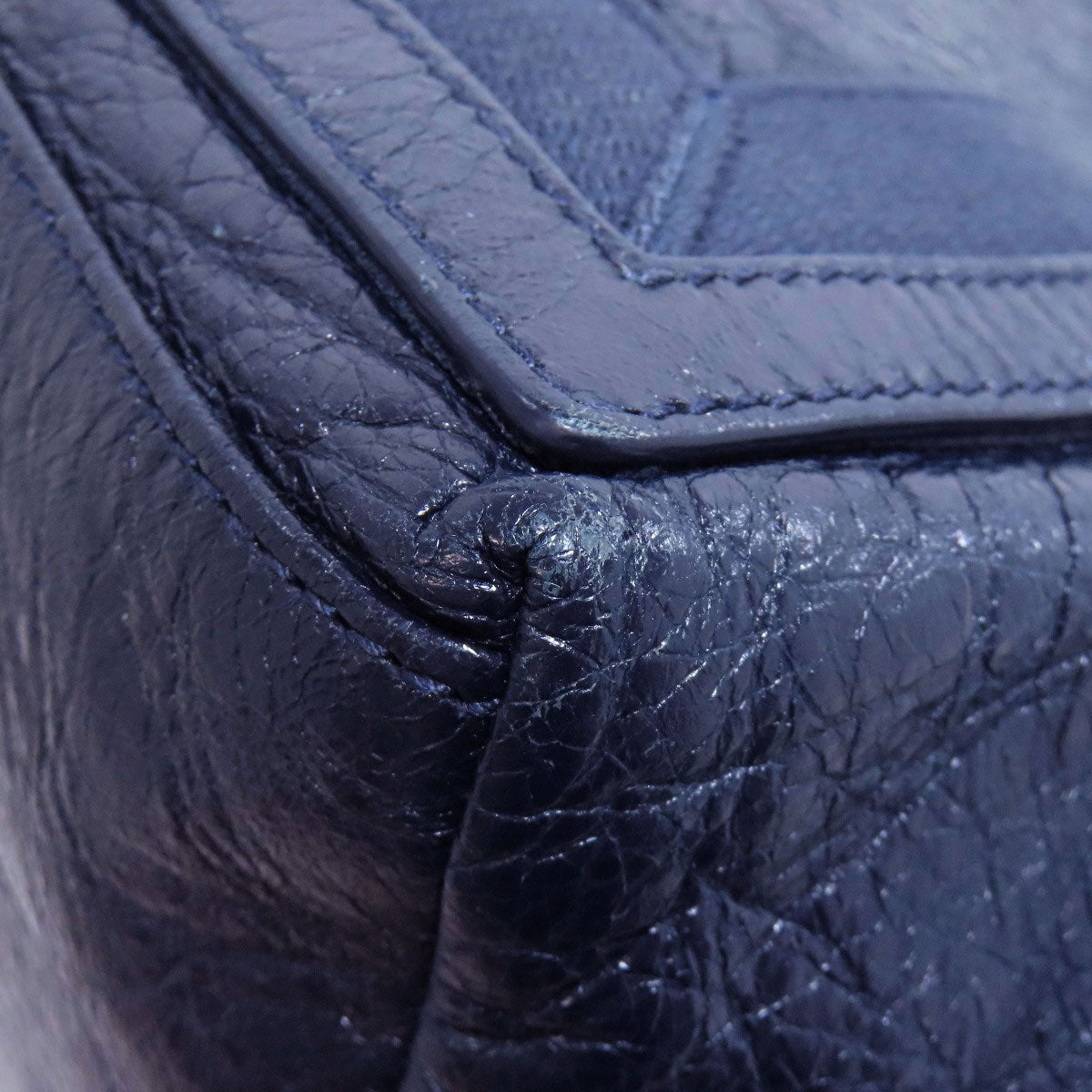 BALENCIAGA Handbag 339933 Calfskin Navy Navy kabas