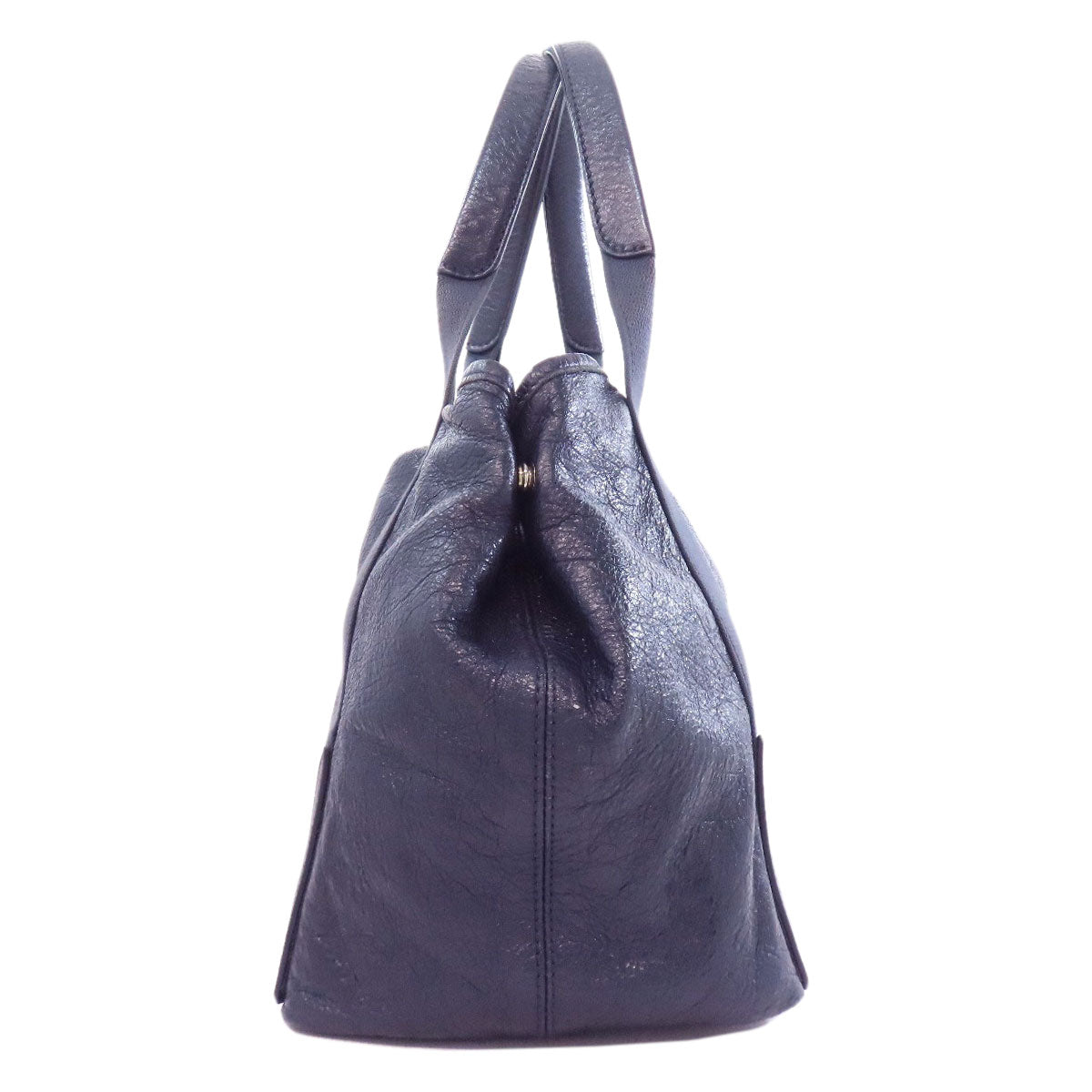 BALENCIAGA Handbag 339933 Calfskin Navy Navy kabas