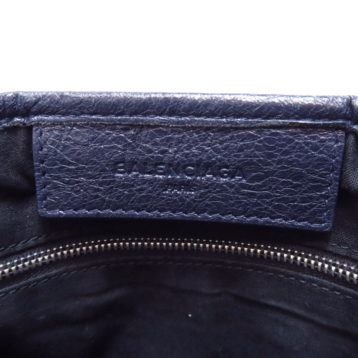 BALENCIAGA Handbag 339933 Calfskin Navy Navy kabas