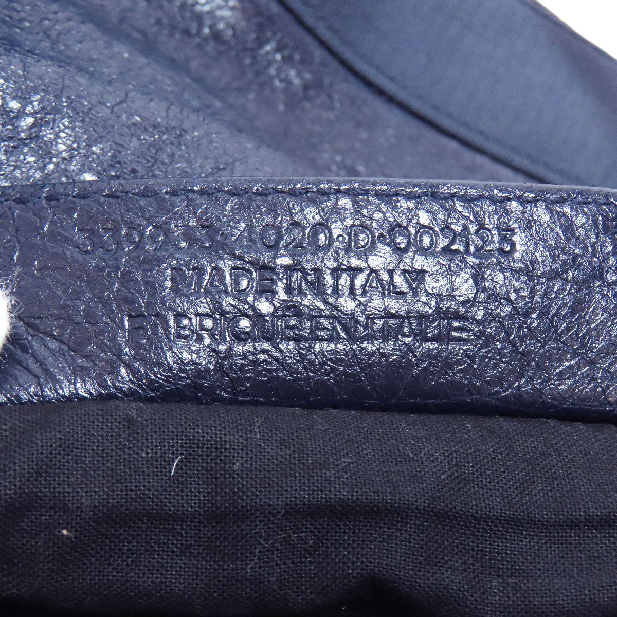 BALENCIAGA Handbag 339933 Calfskin Navy Navy kabas