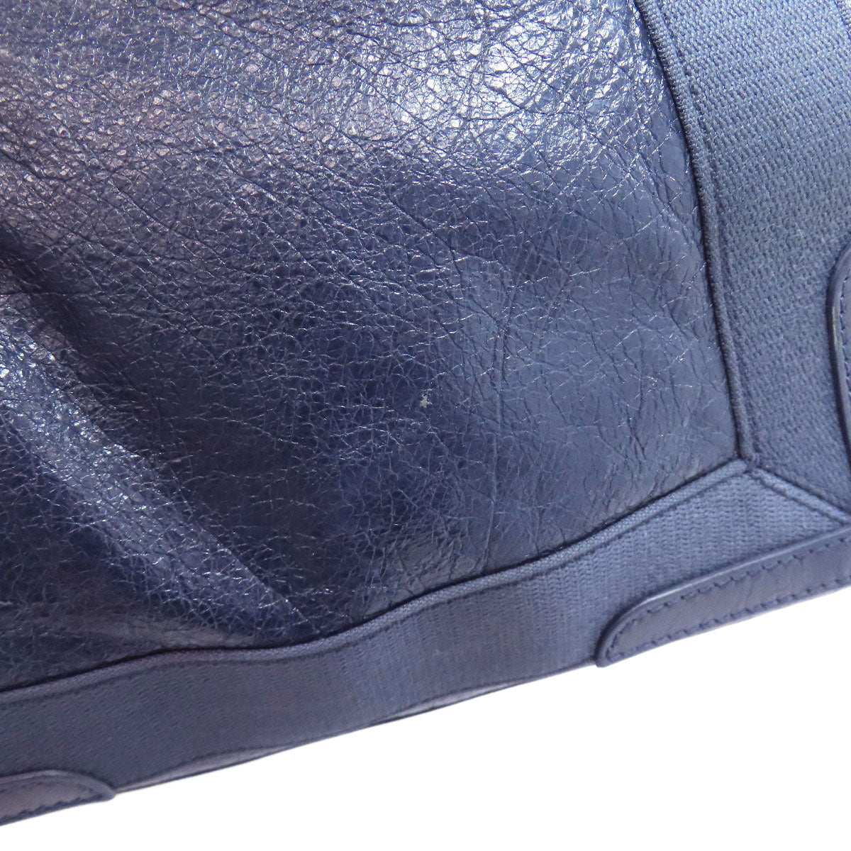BALENCIAGA Handbag 339933 Calfskin Navy Navy kabas