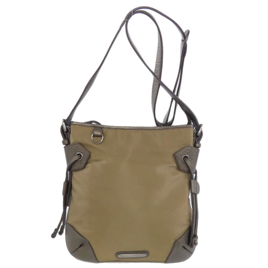 BURBERRY Shoulder Bag Nylon Brown logo