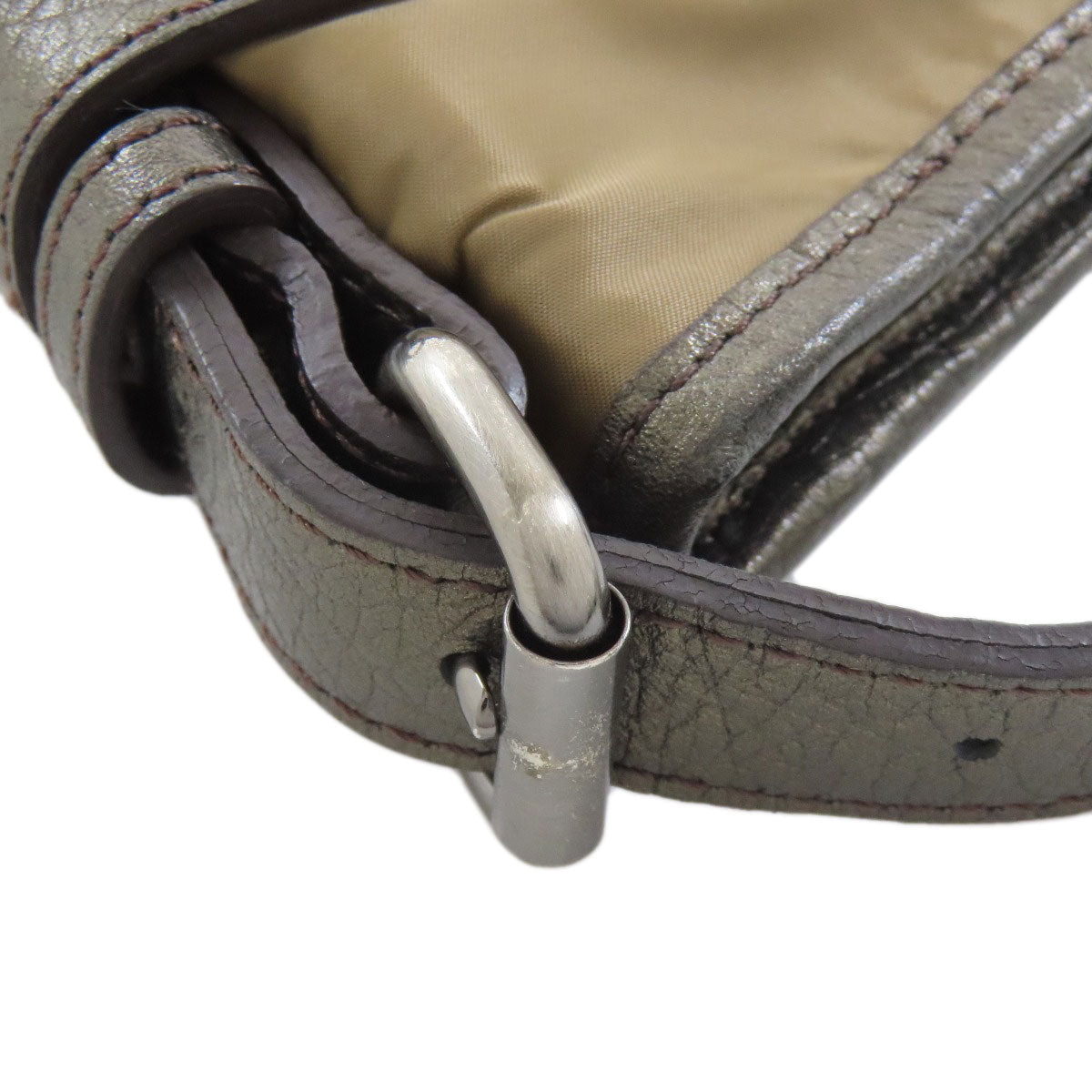 BURBERRY Shoulder Bag Nylon Brown logo