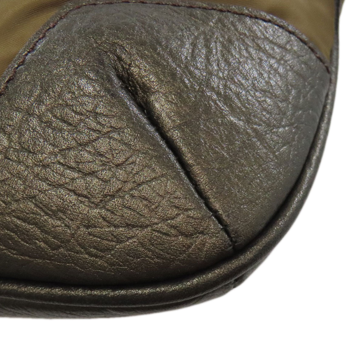BURBERRY Shoulder Bag Nylon Brown logo