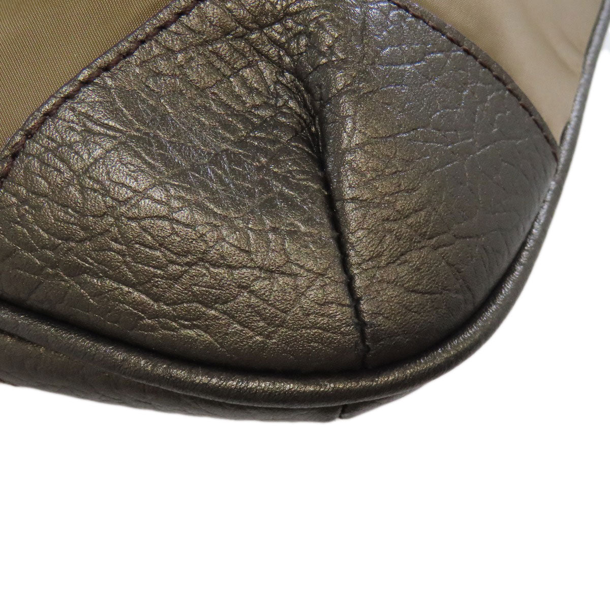 BURBERRY Shoulder Bag Nylon Brown logo