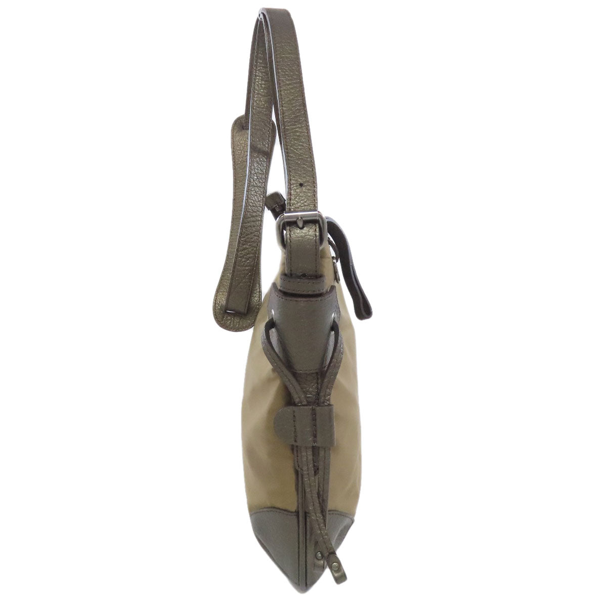 BURBERRY Shoulder Bag Nylon Brown logo