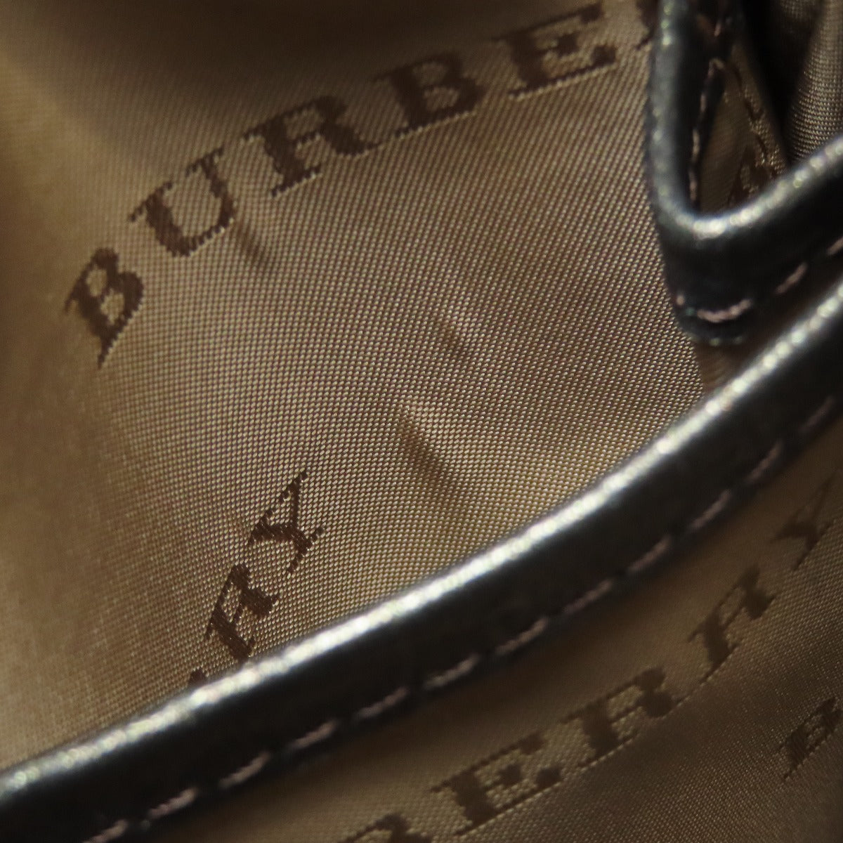BURBERRY Shoulder Bag Nylon Brown logo
