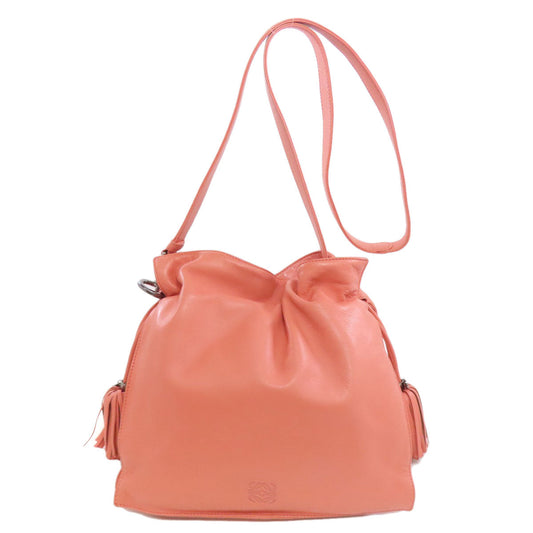 LOEWE Shoulder Bag lambskin pink flamenco