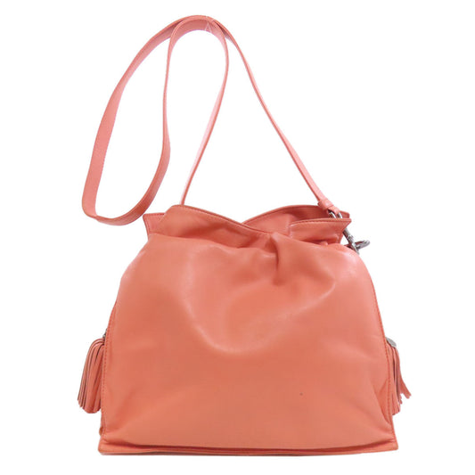 LOEWE Shoulder Bag lambskin pink flamenco