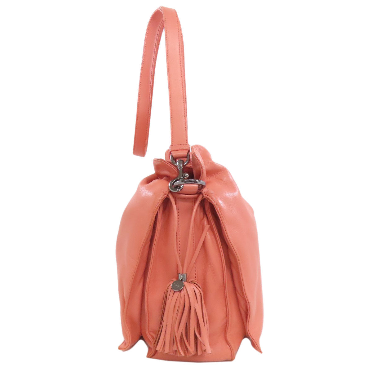 LOEWE Shoulder Bag lambskin pink flamenco