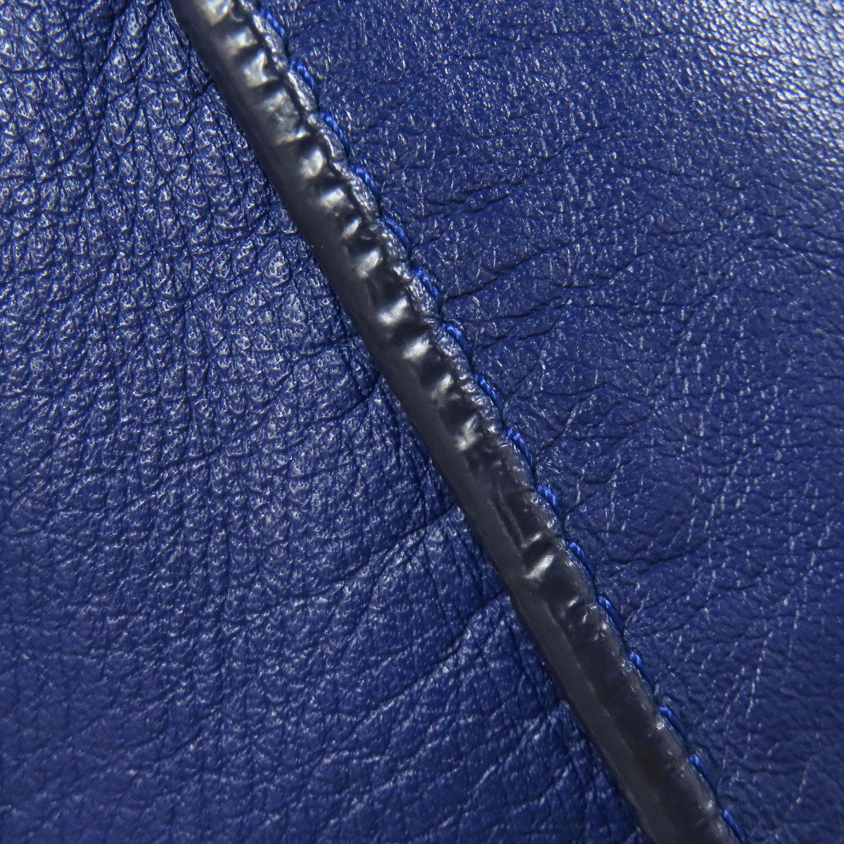 BALENCIAGA Handbag Calfskin blue The paper