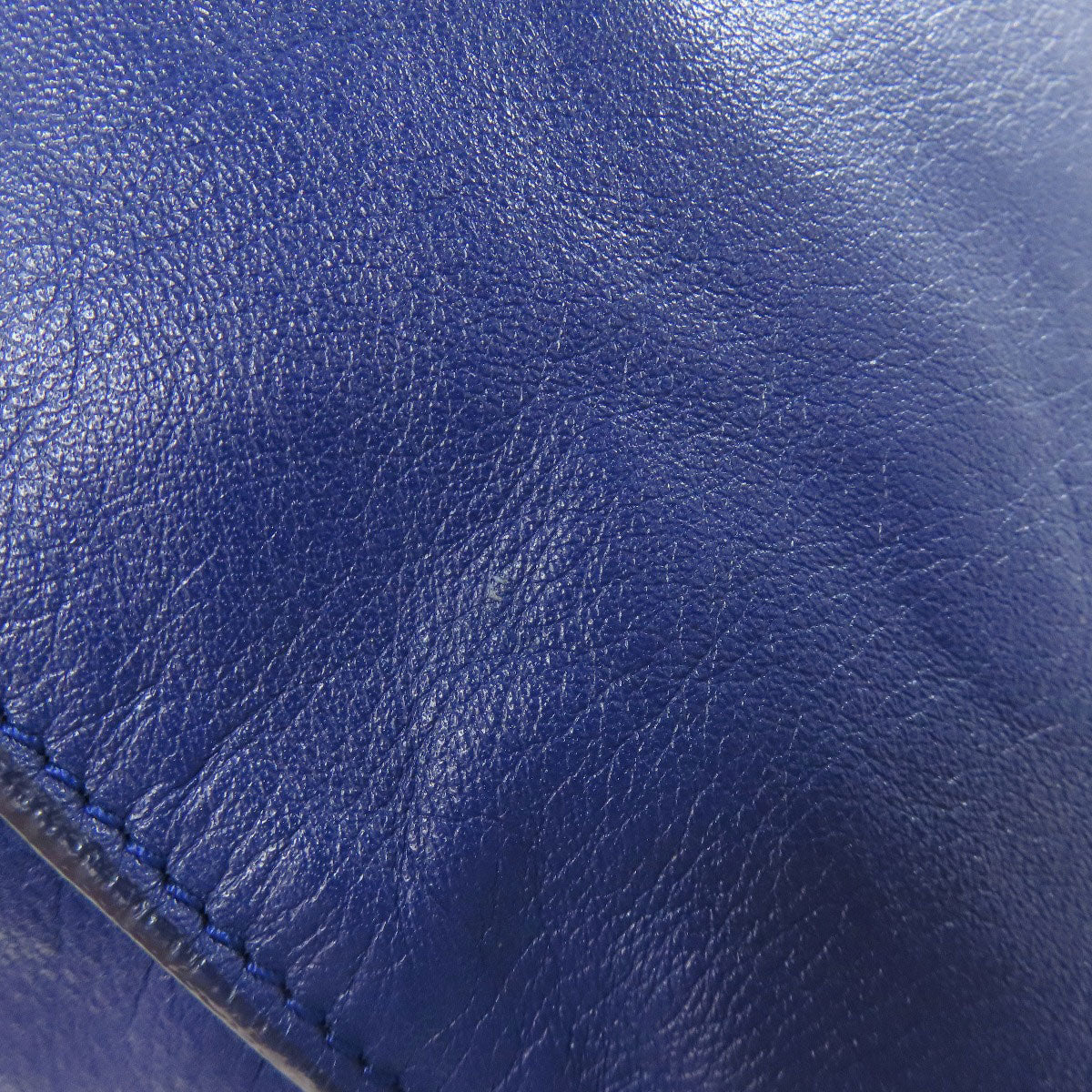BALENCIAGA Handbag Calfskin blue The paper