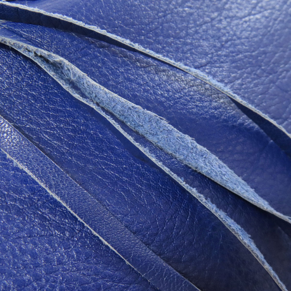 BALENCIAGA Handbag Calfskin blue The paper