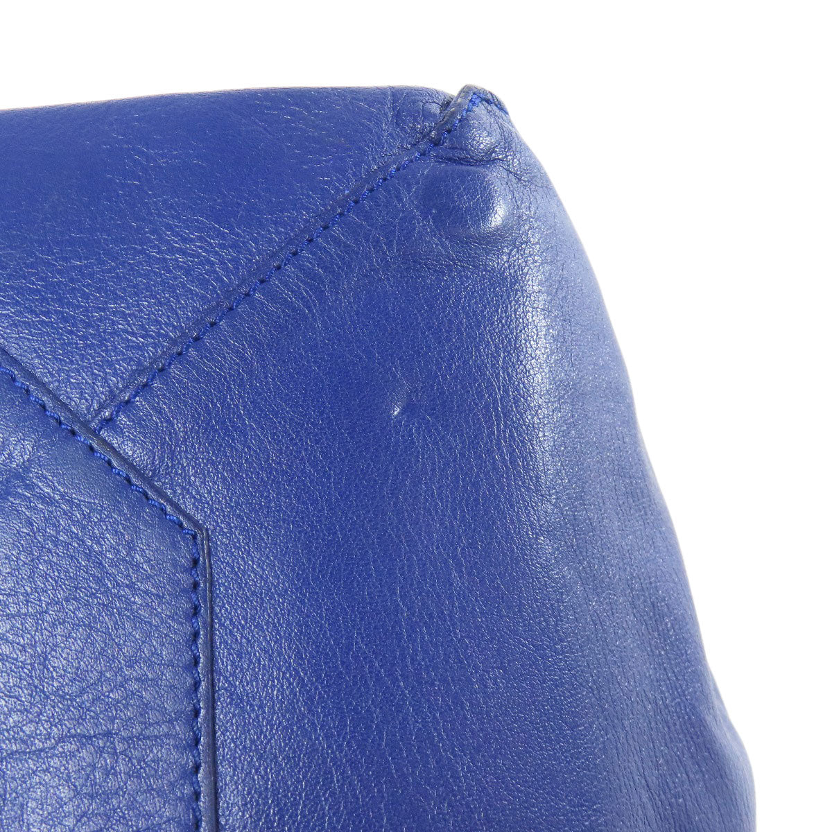 BALENCIAGA Handbag Calfskin blue The paper