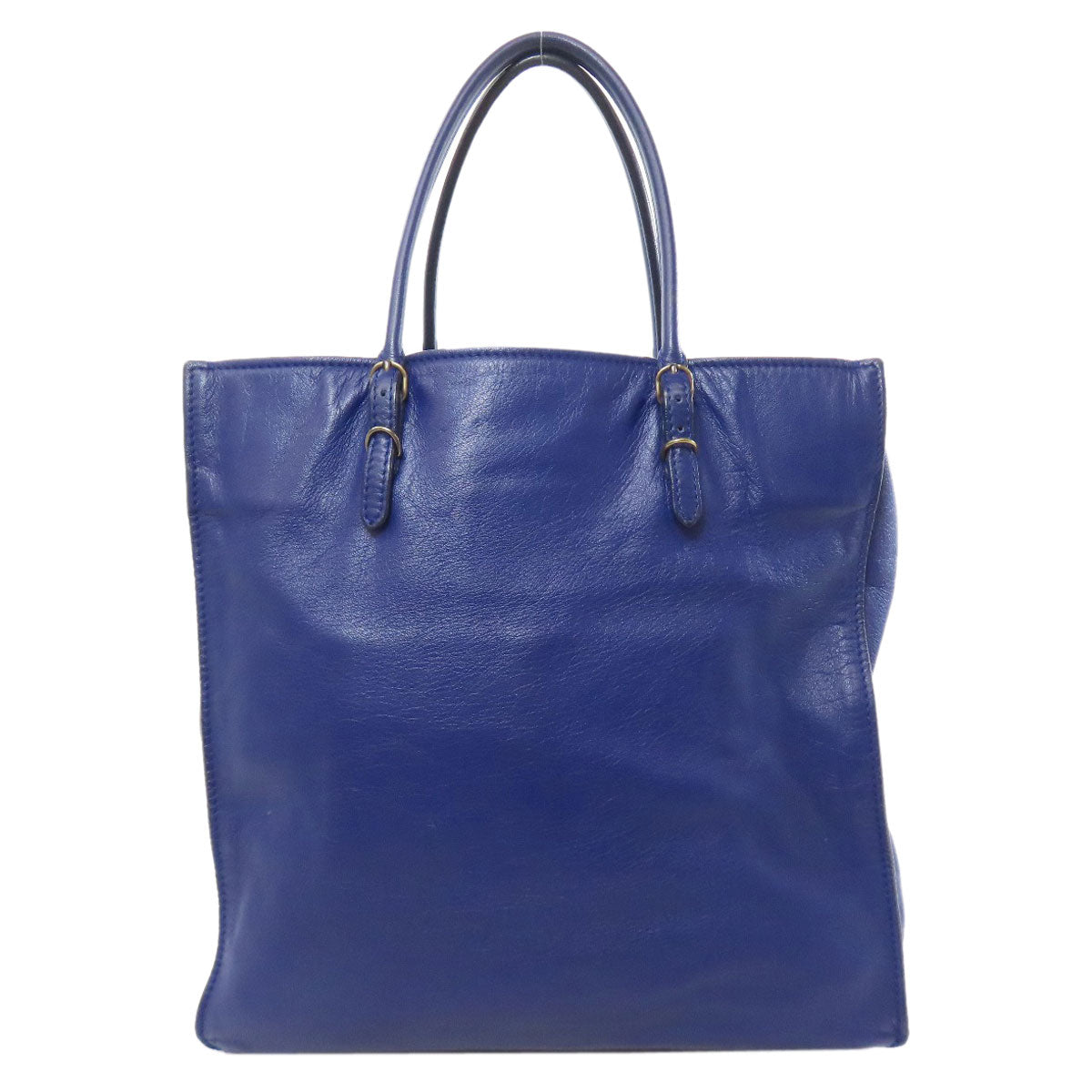 BALENCIAGA Handbag Calfskin blue The paper
