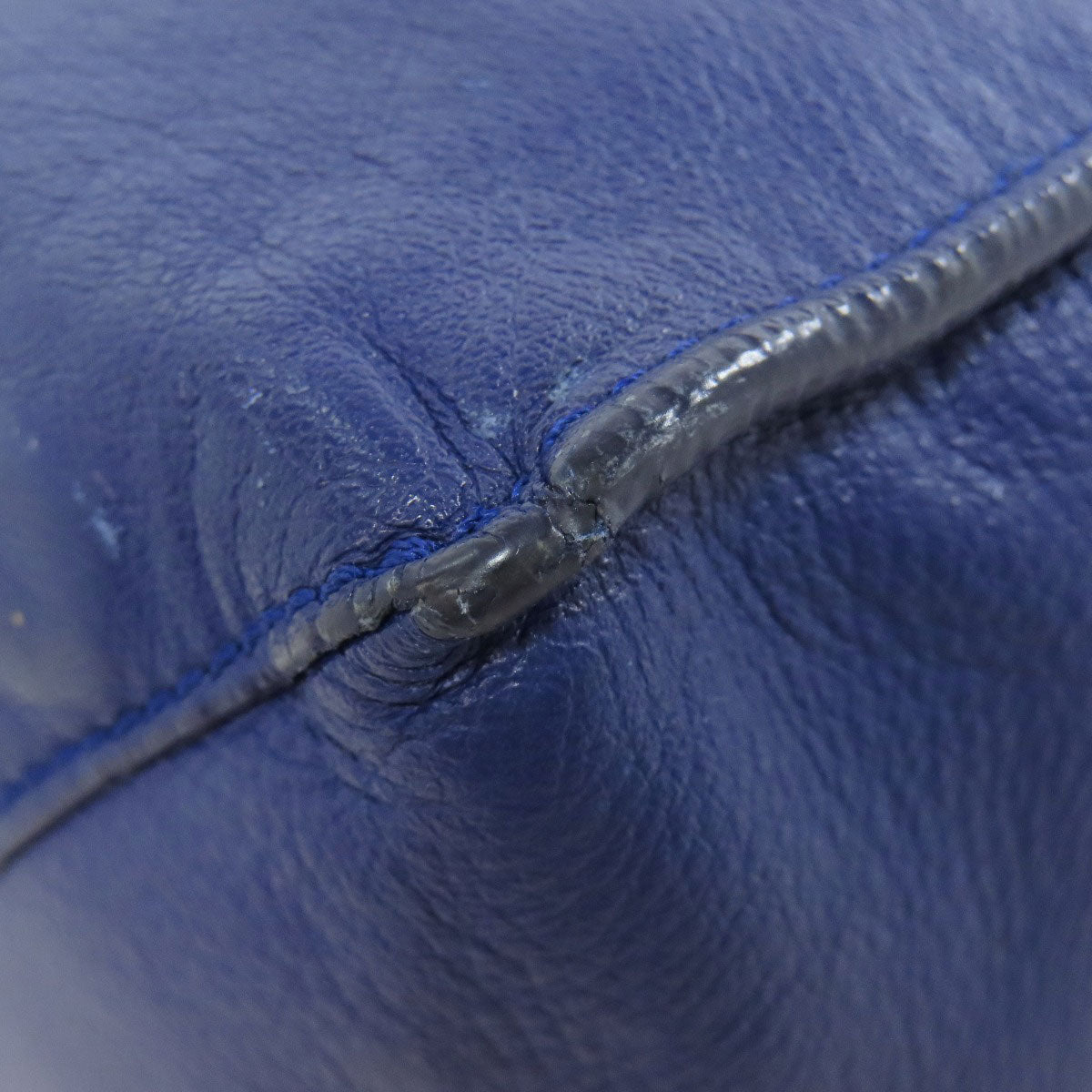 BALENCIAGA Handbag Calfskin blue The paper