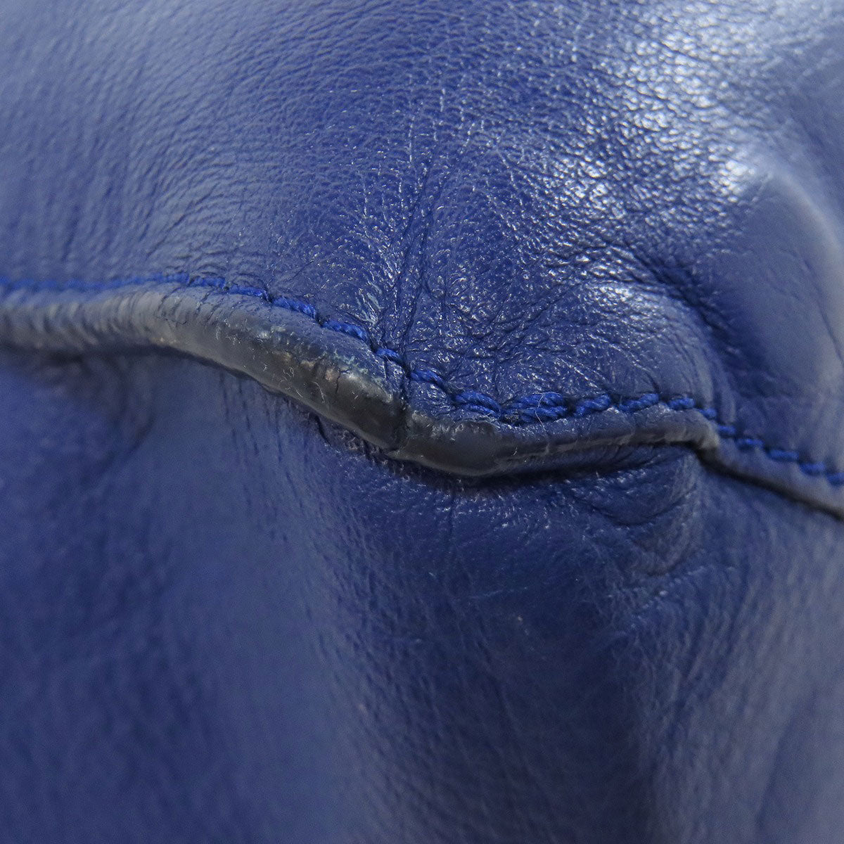 BALENCIAGA Handbag Calfskin blue The paper