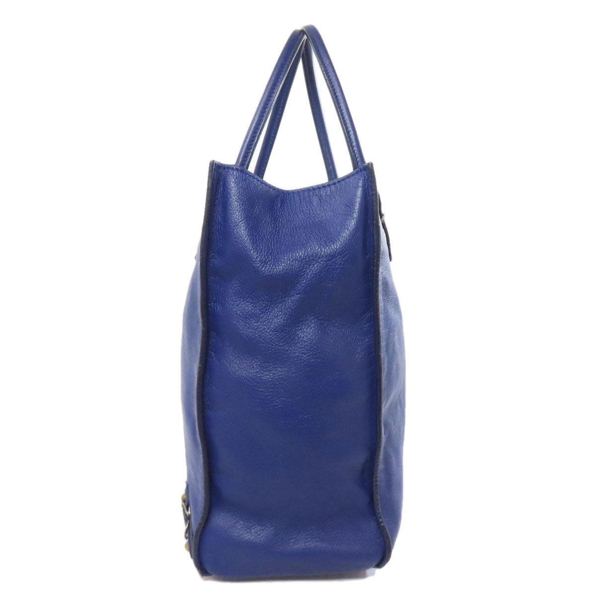 BALENCIAGA Handbag Calfskin blue The paper