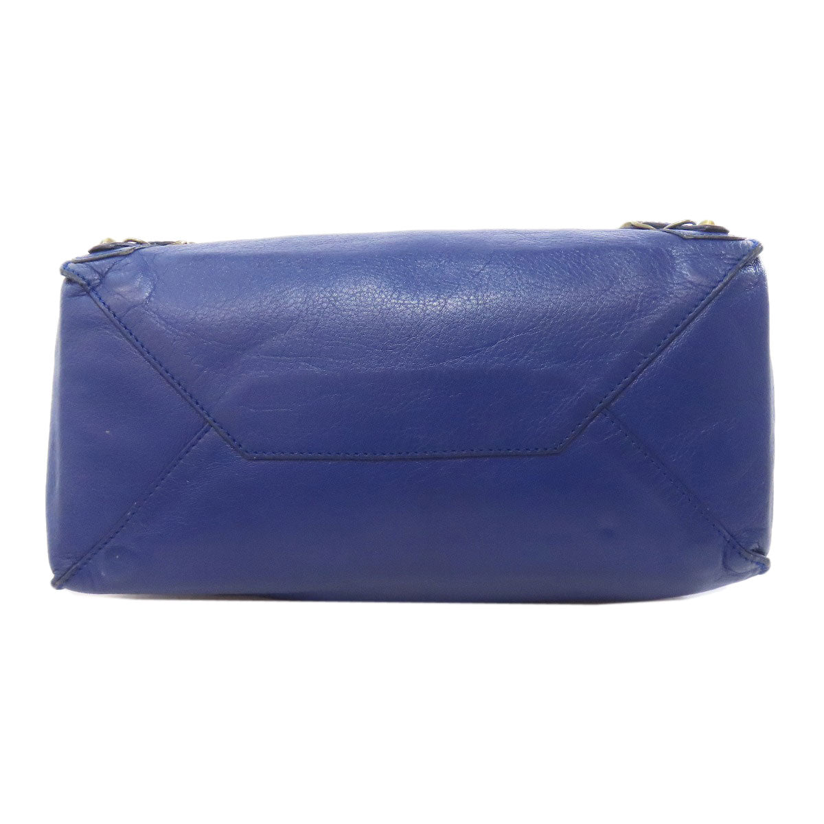 BALENCIAGA Handbag Calfskin blue The paper
