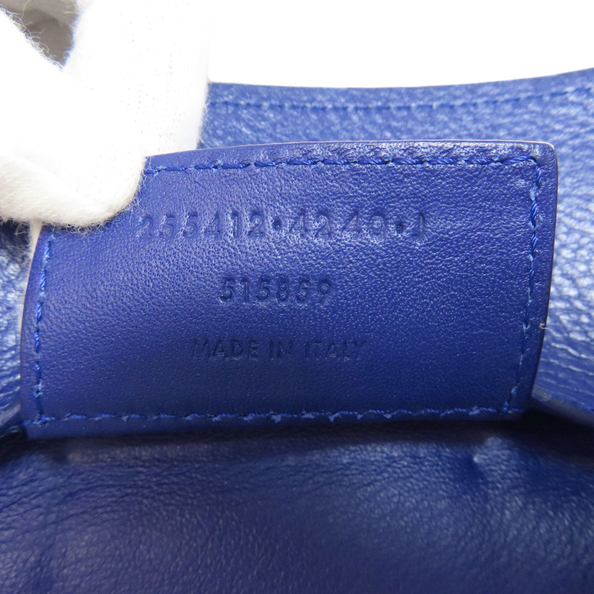 BALENCIAGA Handbag Calfskin blue The paper