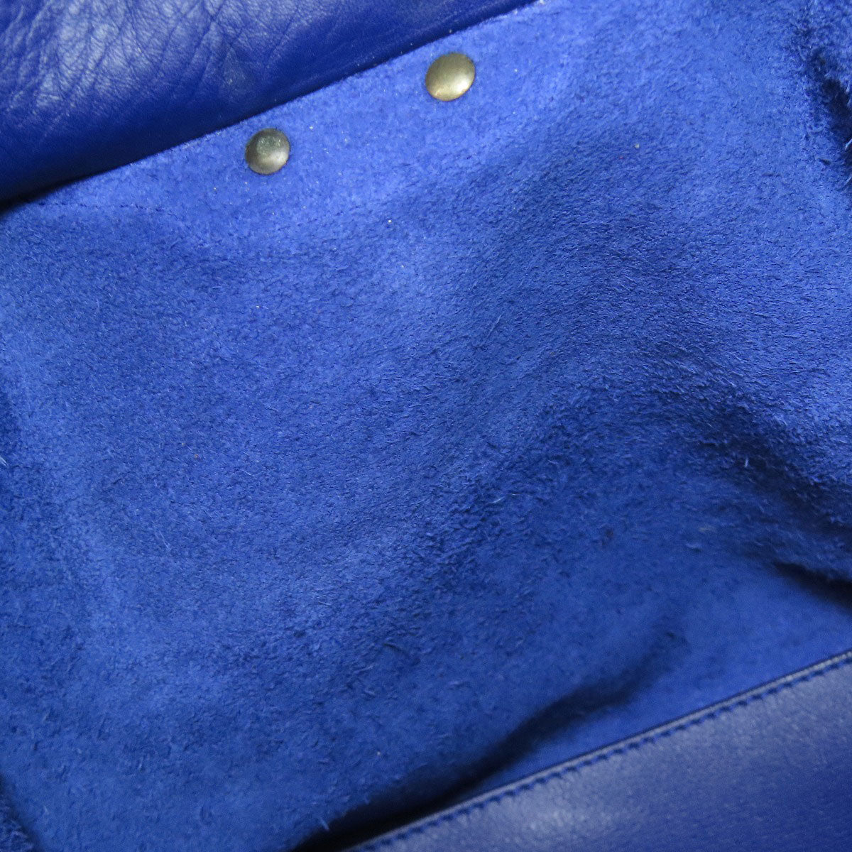 BALENCIAGA Handbag Calfskin blue The paper