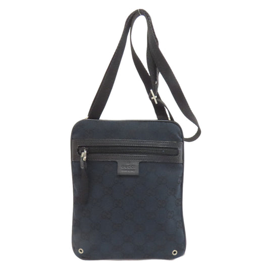 GUCCI Shoulder Bag 90479 Damier canvas black GG