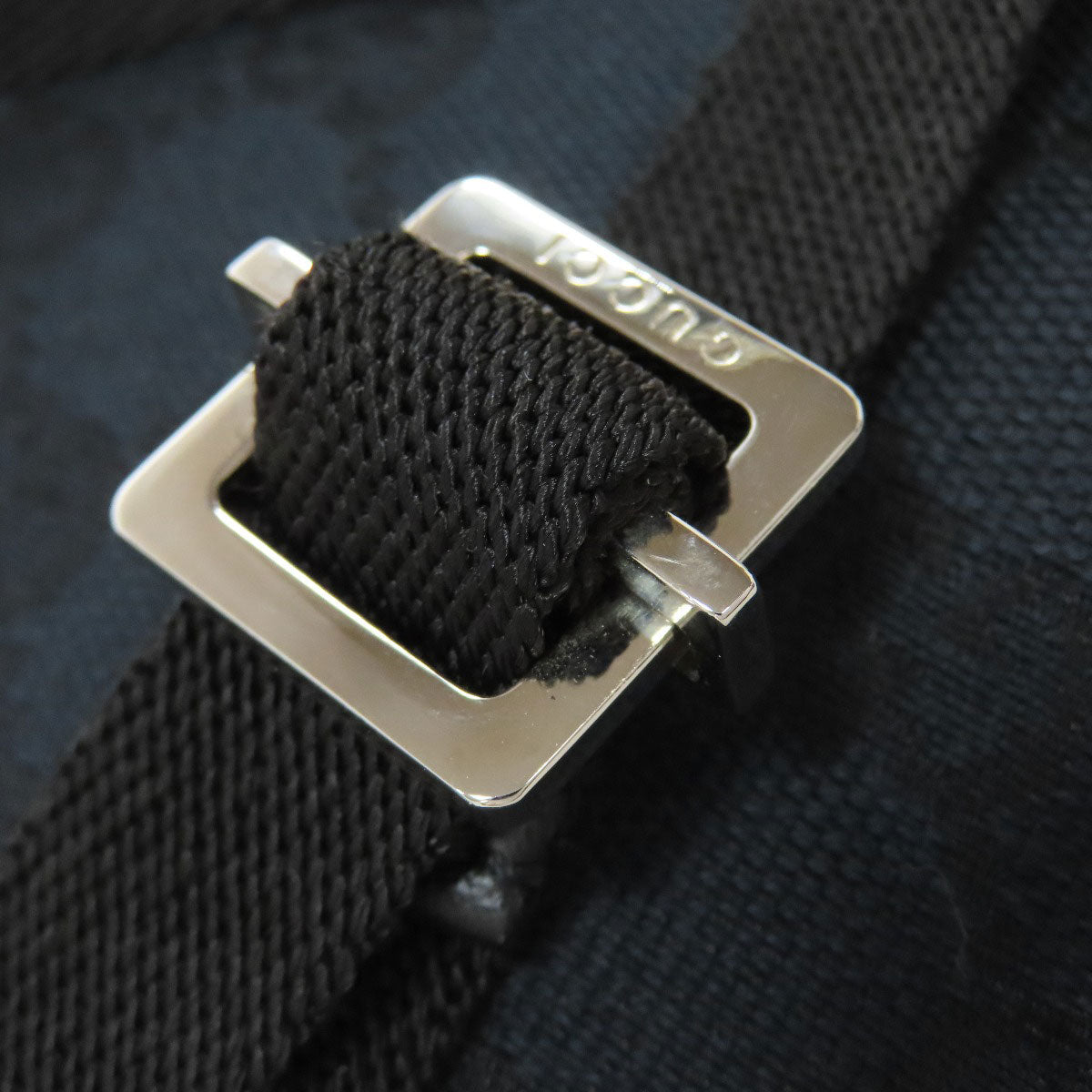 GUCCI Shoulder Bag 90479 Damier canvas black GG