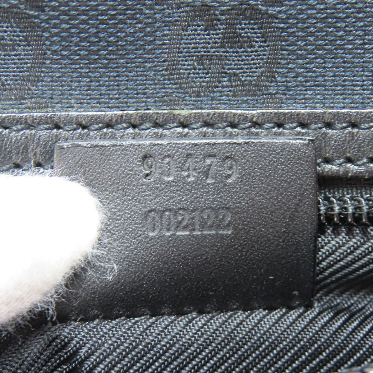 GUCCI Shoulder Bag 90479 Damier canvas black GG