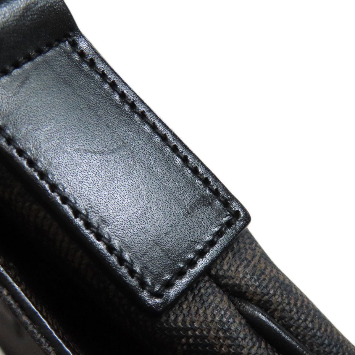 SAINT LAURENT Shoulder Bag PVC Brown Star motif