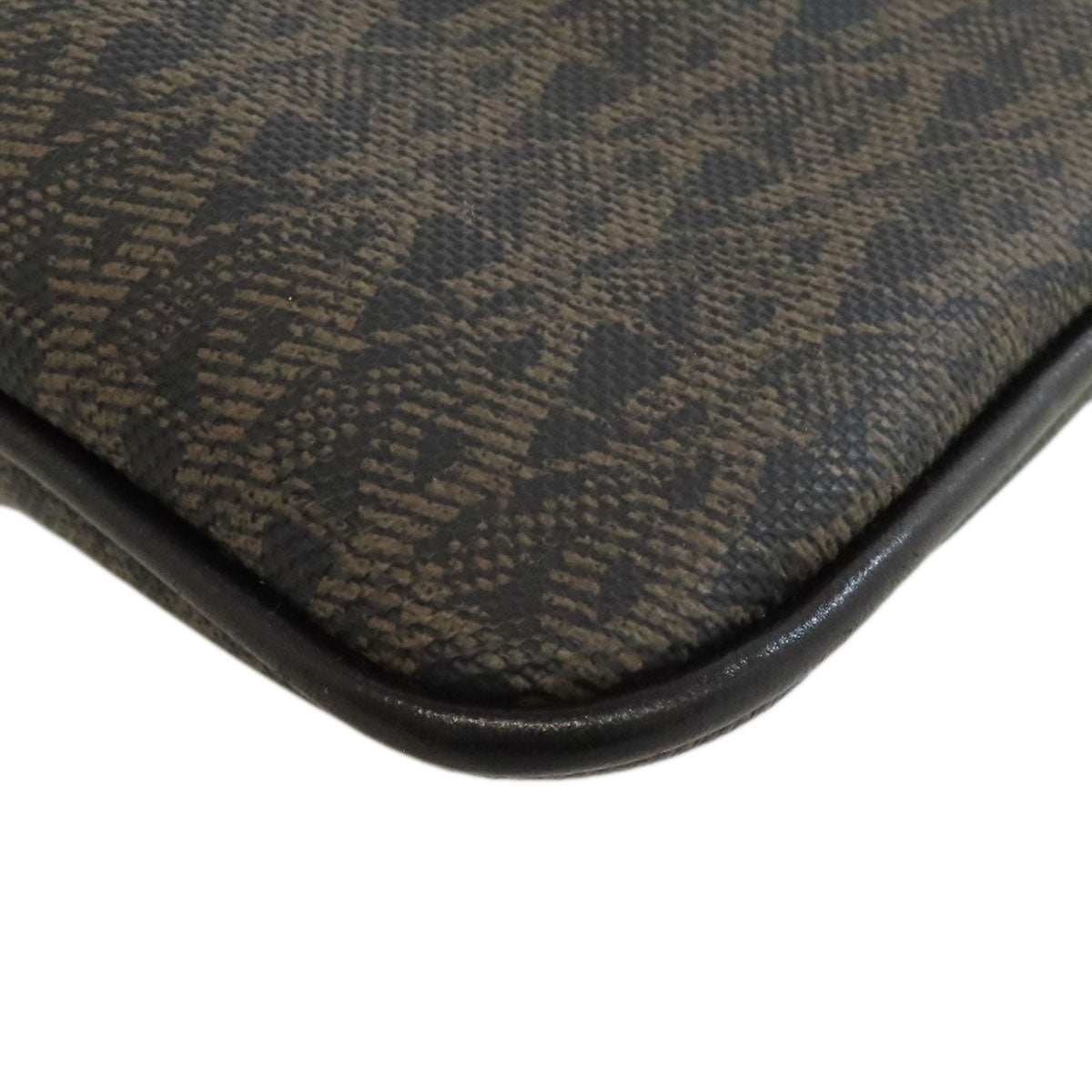 SAINT LAURENT Shoulder Bag PVC Brown Star motif