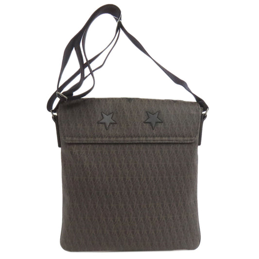 SAINT LAURENT Shoulder Bag PVC Brown Star motif