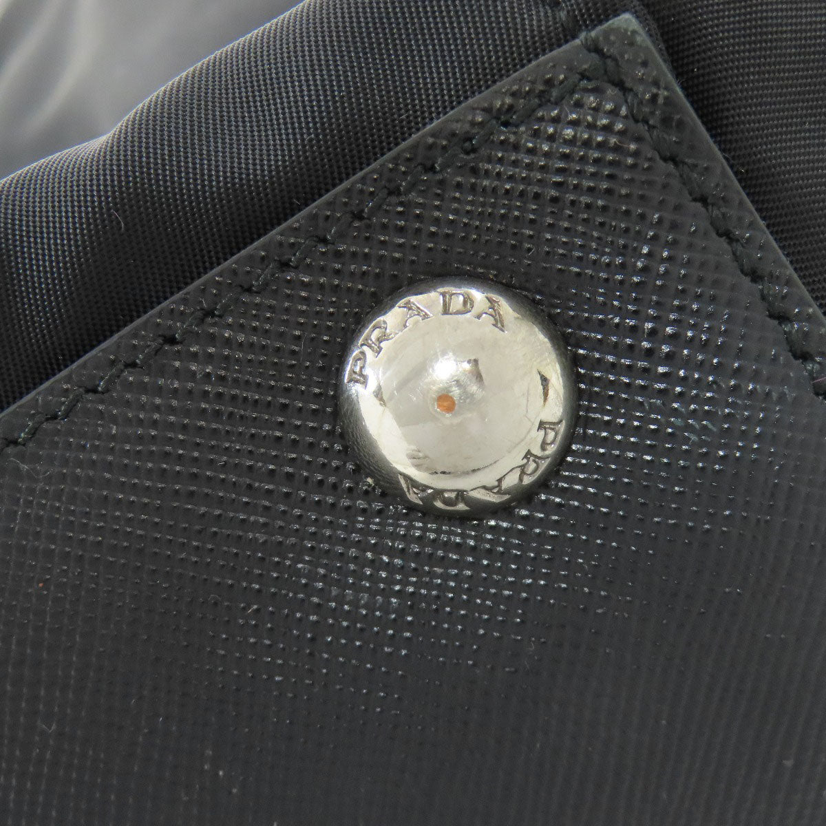 PRADA Handbag Nylon black logo