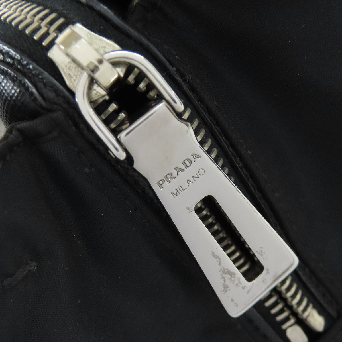 PRADA Handbag Nylon black logo