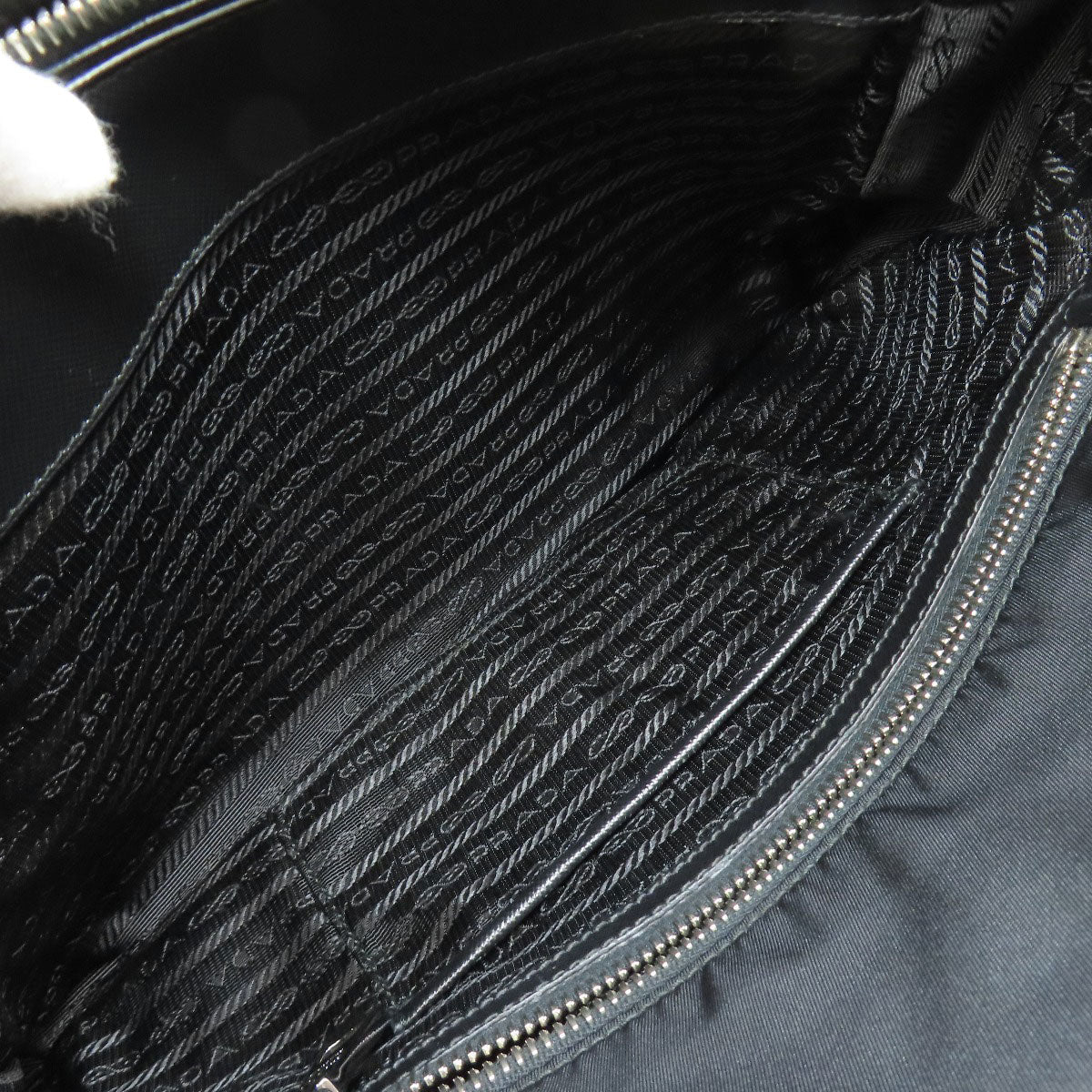PRADA Handbag Nylon black logo