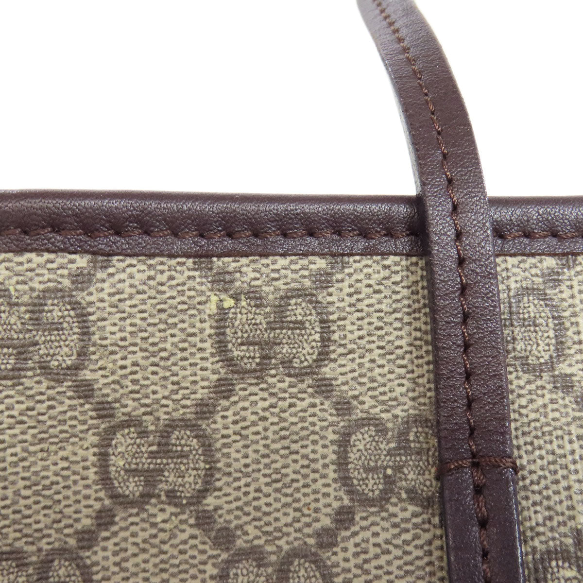 GUCCI Handbag 353440 PVC Brown GG Supreme 2WAY
